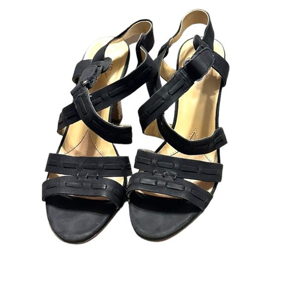 Naturalizer Black Open Toe Heeled Strappy Sandals size 9 - Picture 7 of 7